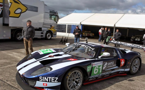 Greg frothing over his #61 Matech prior to driving it himself